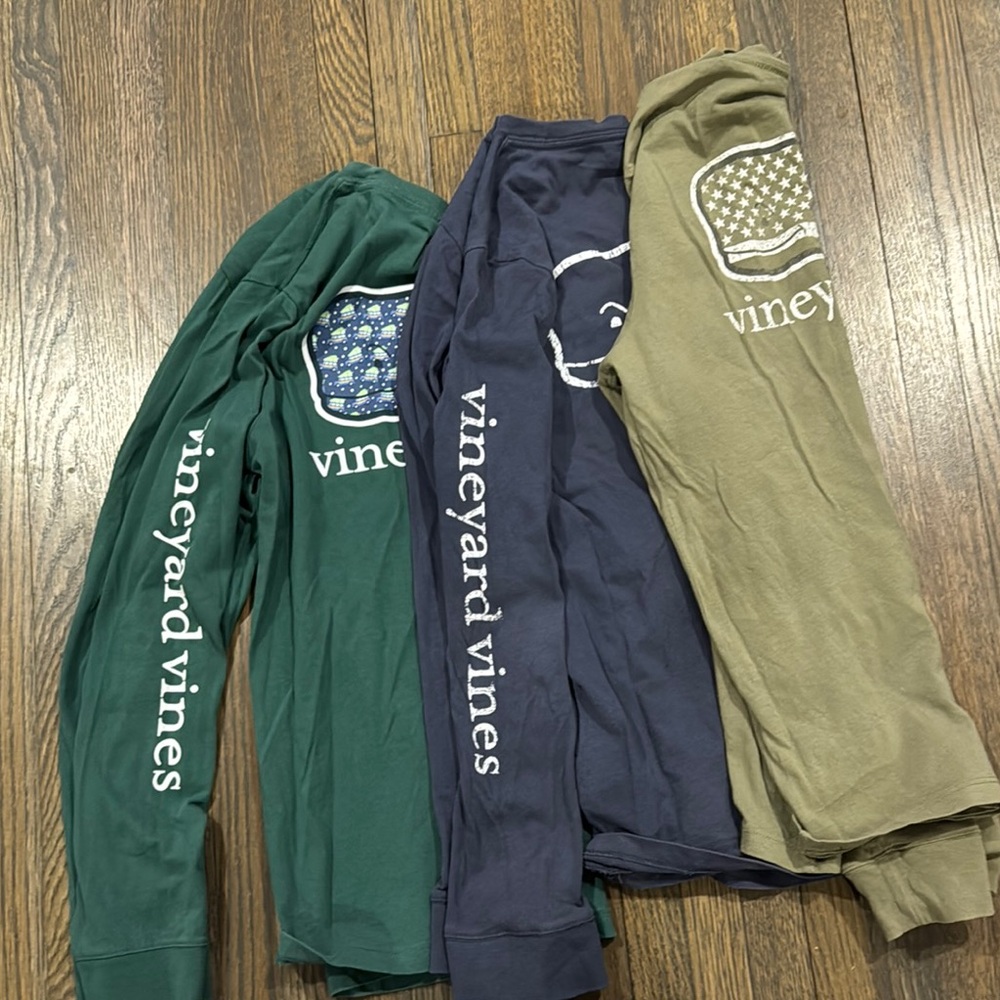 3 Vineyard Vines Long Sleeve Shirts